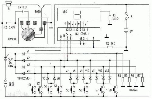 74LS171四路搶答器電路設計詳解
